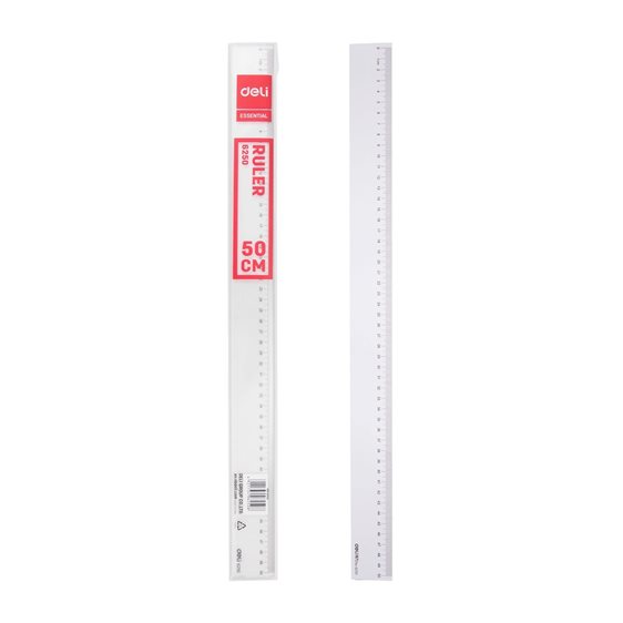 Deli Χάρακας Πλαστικός Essential 50cm