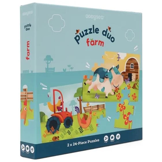 Oddy at Sea Παζλ Duo Farm 48pcs