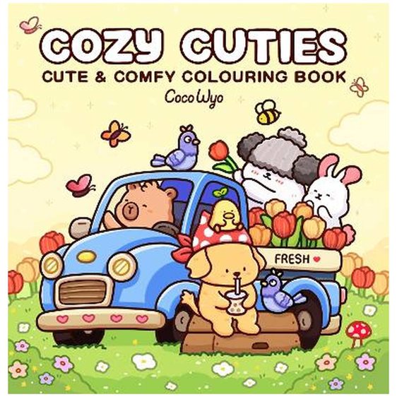 COZY CUTIES: CUTE AND COMFY COLOURING BOOK