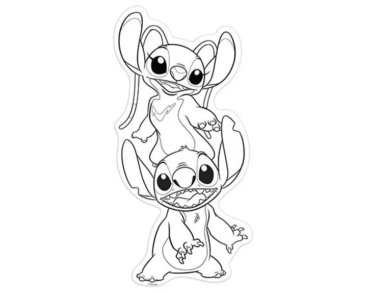 Παζλ Luna Χρωματισμού 52τμχ 40χ83cm Lilo & Stitch 000564692