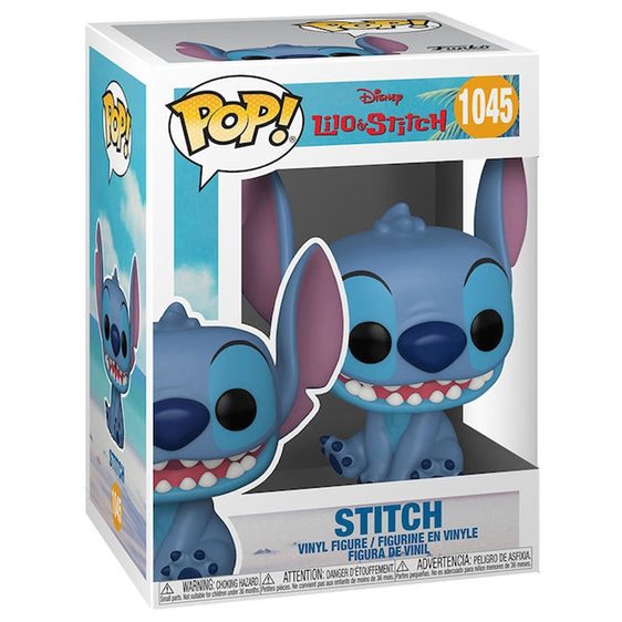FUNKO POP! DISNEY:LILO & STITCH- STITCH SMILING SEATED  #1045 VINYL FIGURE