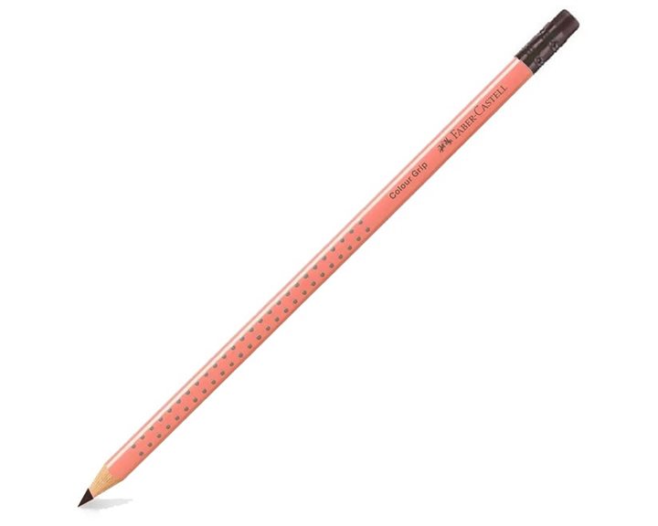 Μολύβι Faber-Castel Grip Κοραλί Με Γόμα OF100-180-445
