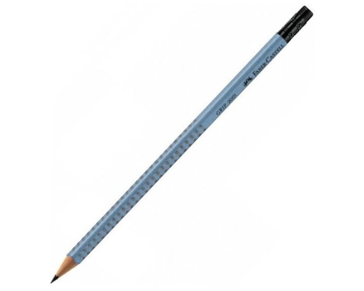Μολύβι Με Γόμα Faber-Castell Grip 2001 HB Pastel Blue