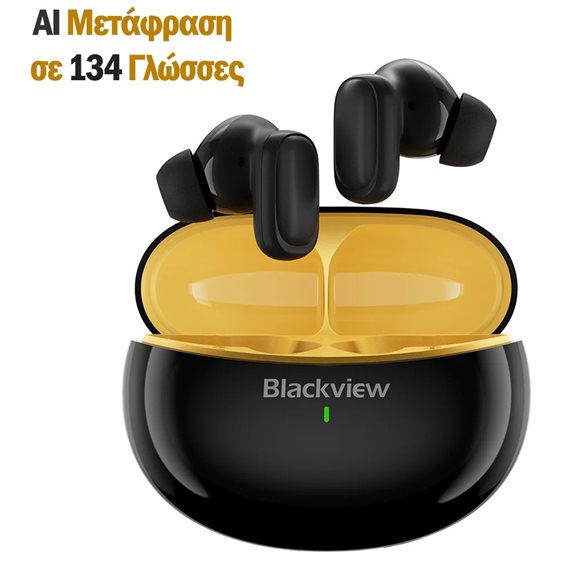 BLACKVIEW BT5.4 ENC EARBUDS WITH AI TRANSLATE FUNCTION BLACK