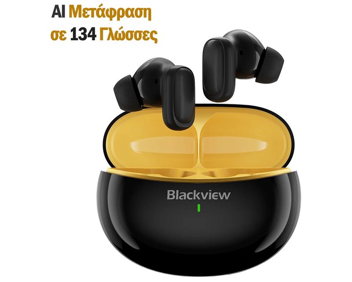 BLACKVIEW BT5.4 ENC EARBUDS WITH AI TRANSLATE FUNCTION BLACK