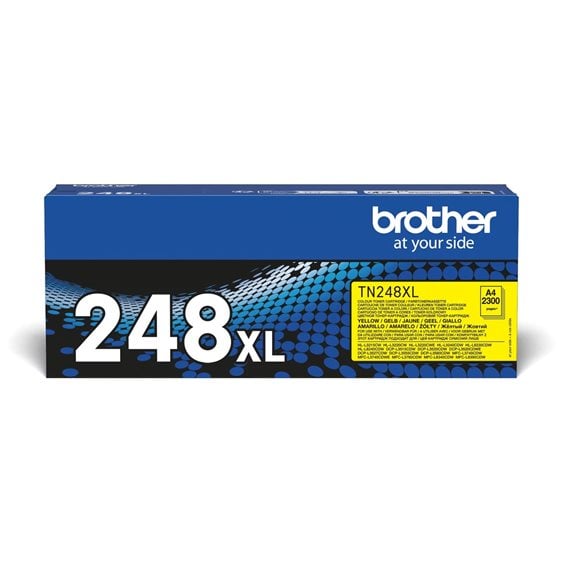 BROTHER TONER YELLOW TN248XLY, YIELD 3000 PAGES (L8230CDW, L8240CDW, L3220CW, L3215CW, L3220CWE, L3240CDW, L3520CDW, L3520CDWE, L3527CDW, L3515CDW, L3560CDW, L3555CDW, L3740CDW, L3740CDWE, L3760CDW, L8340CDW, L8390CDW.)