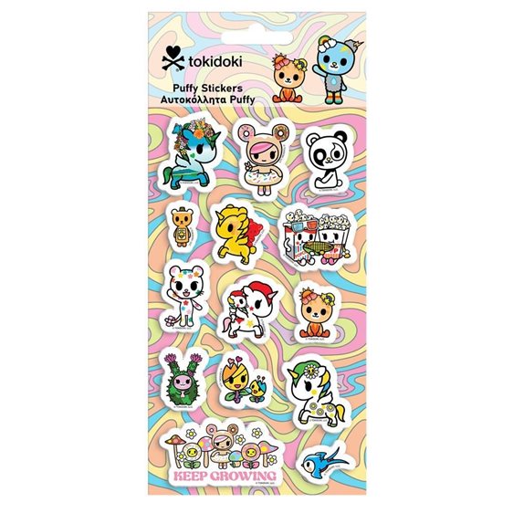 Αυτοκόλλητα Puffy 10x22εκ Tokidoki