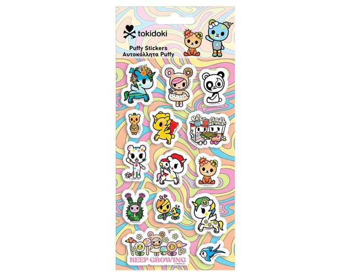 Αυτοκόλλητα Puffy 10x22εκ Tokidoki