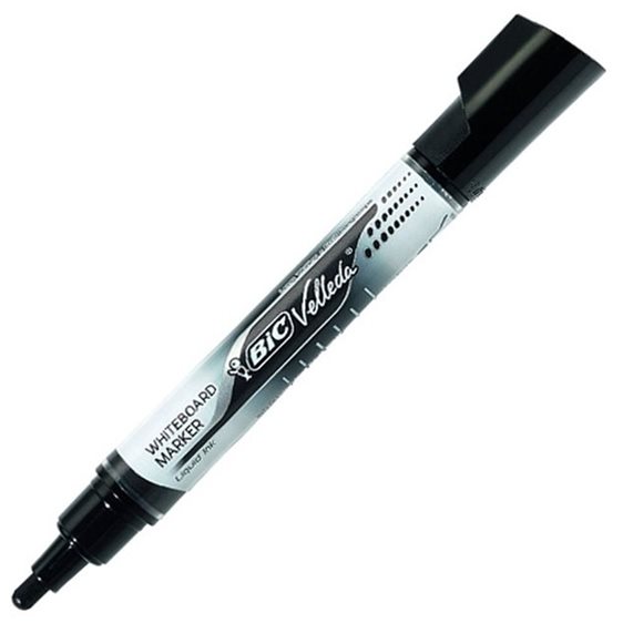 Μαρκαδόρος Πίνακα Bic Velleda Μαύρο  5mm