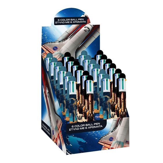Στυλό 6 χρώματα NASA 000486104