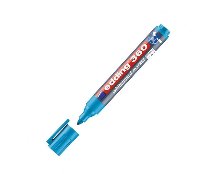 Μαρκαδόρος Edding 360 Ασπροπίνακα 1.5-3mm Γαλάζιος