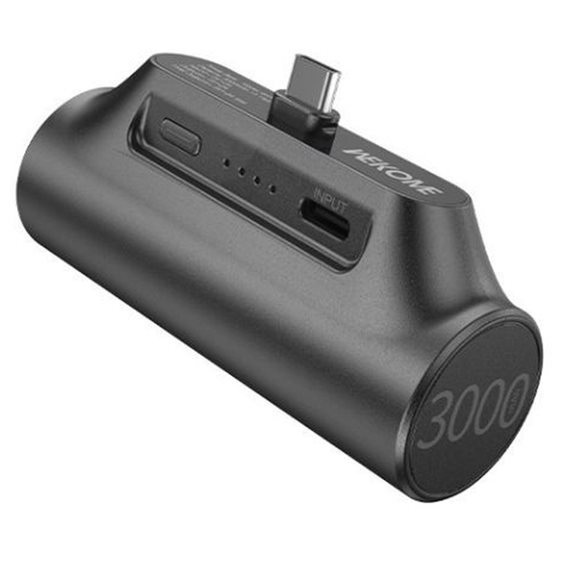 Power Bank 3000mAh 10W WK WP-07 USB-C 1 Θέσης Μαύρο