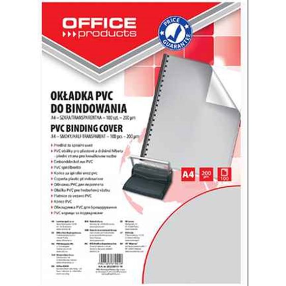 Ζελατίνα Βιβλιοδεσίας Office Α4 200mic (100τ)