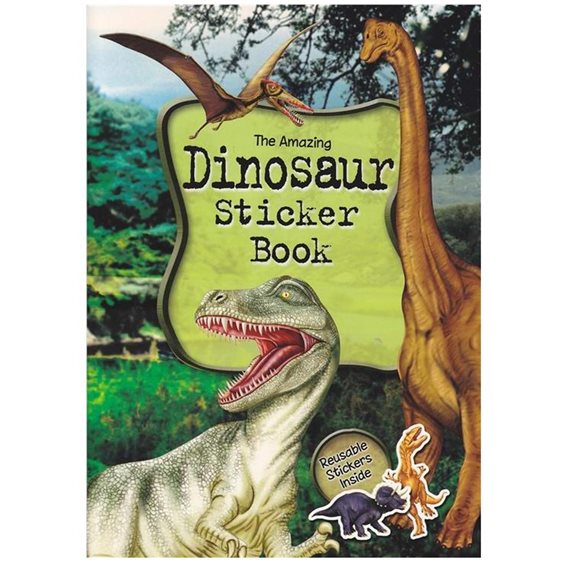 Activity Book With Over 1000 Dinosaur Stickers Alligator Ab3384disbg - Initial