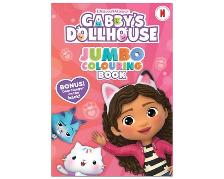 ALLIGATOR GABBY΄S DOLLHOUSE JUMBO COLOURING BOOK , 3543GDJC