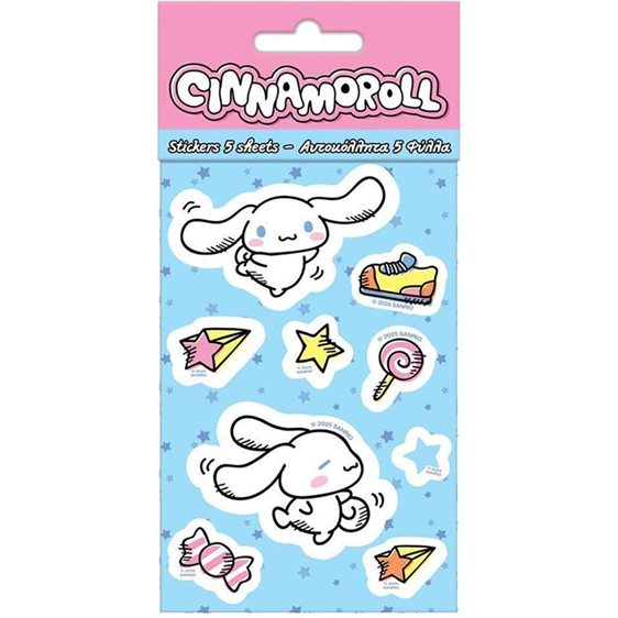 Αυτοκόλλητα 8χ12 5φύλλα Cinnamoroll 000490236