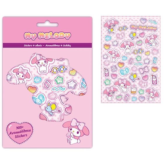 Αυτοκόλλητα Μπλοκ 300τμχ 14.5χ21.5 My Melody 000490203