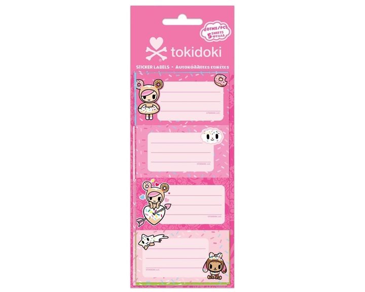 Ετικέτες Αυτοκόλλητες 20τμχ 5φύλλα Tokidoki 000470337