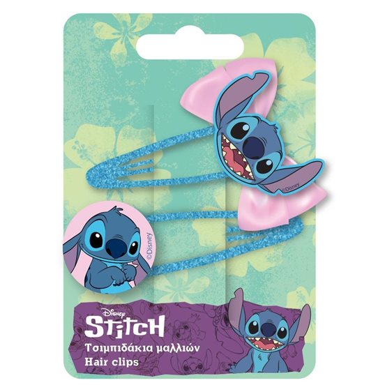 Τσιμπιδάκια Μαλλιών σετ 2τμχ Lilo &Stitch 000565065