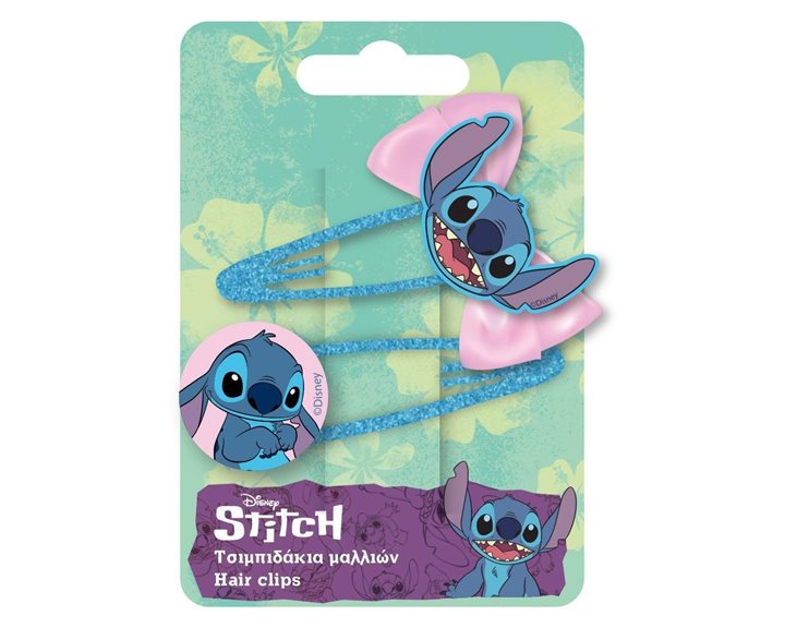 Τσιμπιδάκια Μαλλιών σετ 2τμχ Lilo &Stitch 000565065