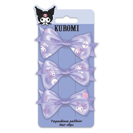 Τσιμπιδάκια Μαλλιών σετ 3τμχ Kuromi 000490159