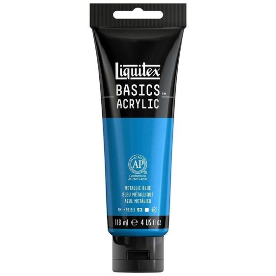 Liquitex 118 Ml Basics 341 Metallic Blue