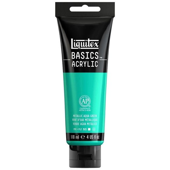 Liquitex 118 Ml Basics 339 Metallic Aqua Green