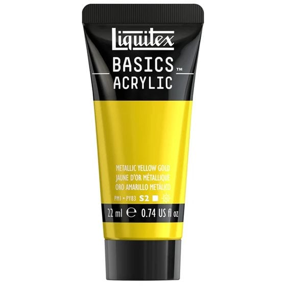 Liquitex 118 Ml Basics 343 Metallic Yellow Gold