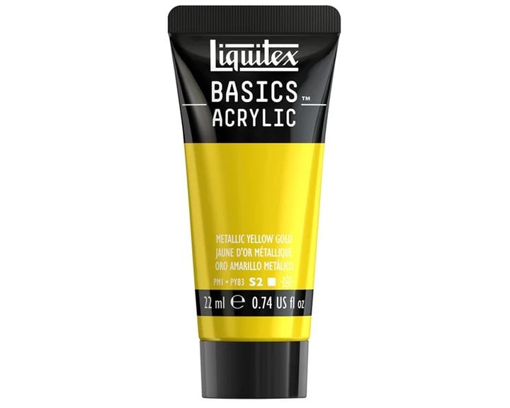 Liquitex 118 Ml Basics 343 Metallic Yellow Gold
