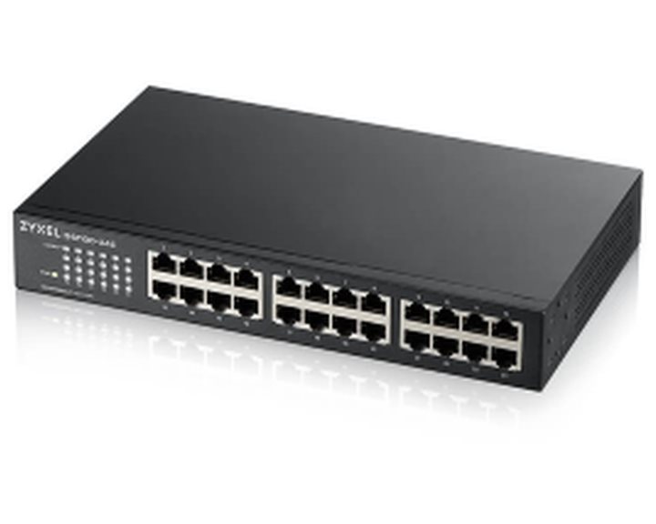 ZYXEL SWITCH GS-1100-24E, 24 PORTS 10/100/1000Mbps, ENTERPRISE LAN SWITCH, RACKMOUNT, 2YW.