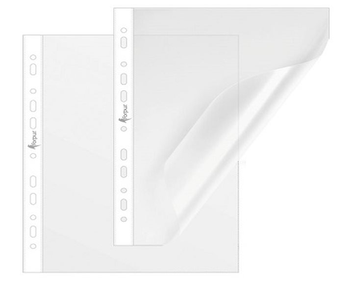 Ζελατίνες Forpus Α4 με Τρύπες 80m Glass Clear 20 τμχ