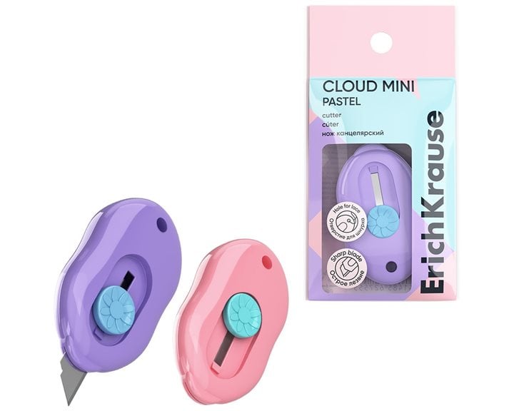 Κοπίδι Erichkrause Arrow Push Lock Cloud Mini Pastel ass.col. 62755