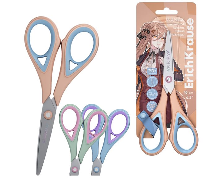 Ψαλίδι Μεταλλικό ErichKrause Endeavor Manga 16cm ass.des.  60850