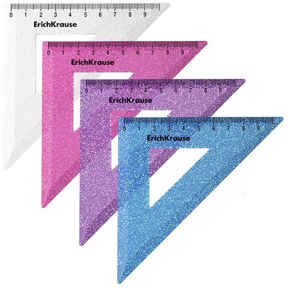 Τρίγωνο ErichKrause Glitter 45/9cm 55527