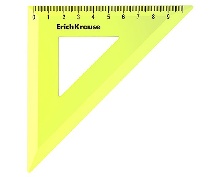 Τρίγωνο ErichKrause Neon 45/9cm Yellow 49522