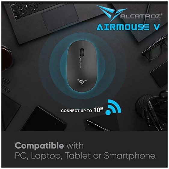ALCATROZ WIRELESS MOUSE AIRMOUSE V BLACK 1200DPI