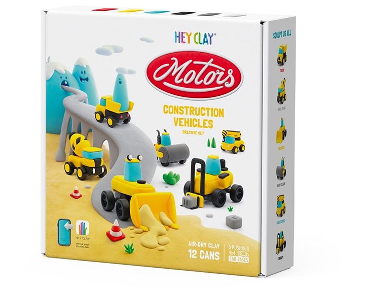 Κατασκευές Με Πηλό Hey Clay Construction Vehicles 3+ 440076