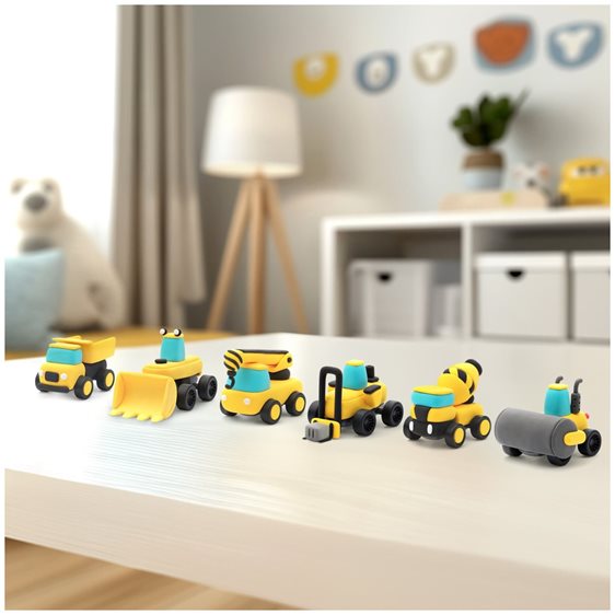 Κατασκευές Με Πηλό Hey Clay Construction Vehicles 3+ 440076