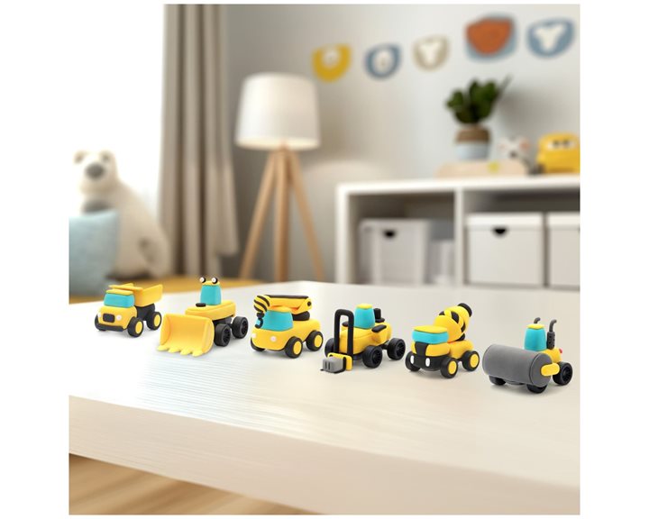 Κατασκευές Με Πηλό Hey Clay Construction Vehicles 3+ 440076