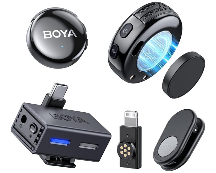 BOYALINK 3 - Type-C & 3,5mm AI-Powered Button Wireless Microphone 2 TX + 1 RX no Case