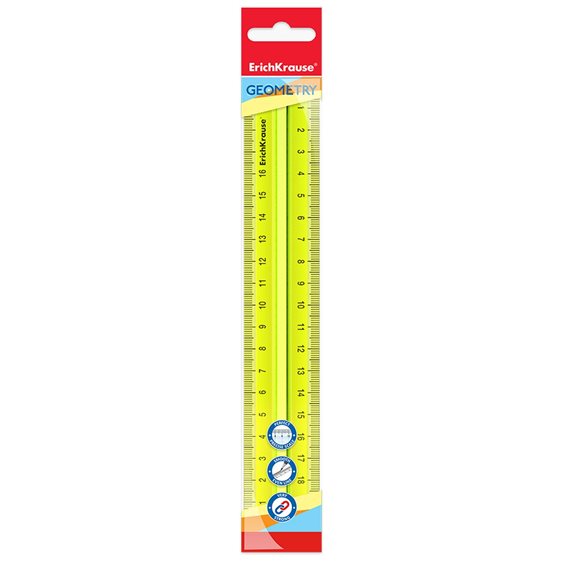Χάρακας με Ράχη ErichKrause 20cm Neon 55520