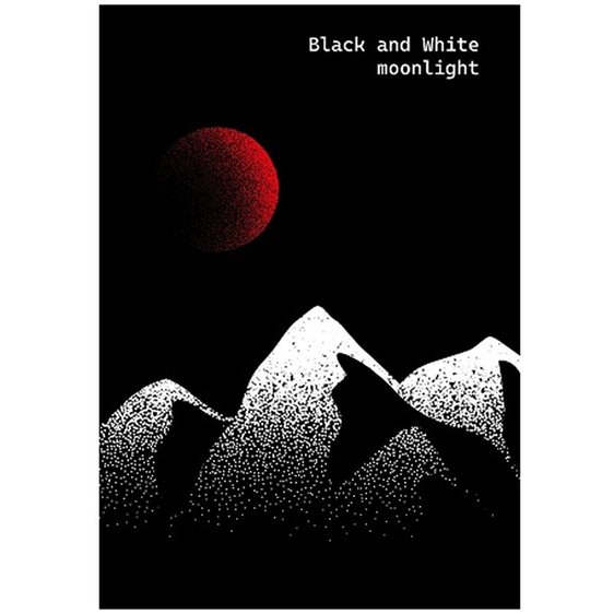 Τετράδιο Σπιράλ Black and White Α4 4Θ 120φ Moonlight