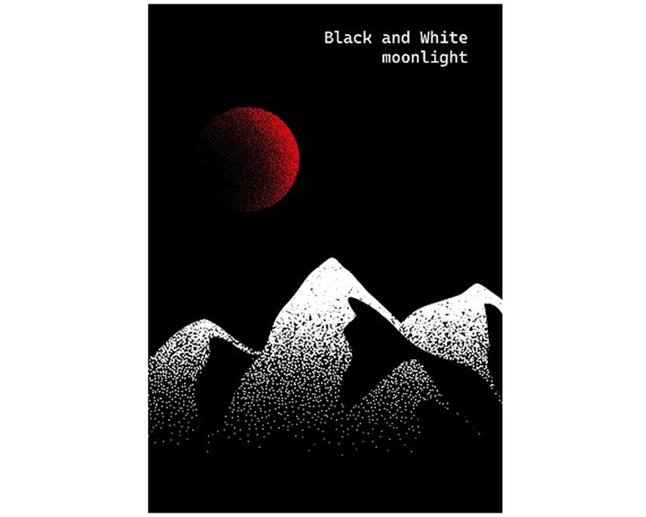 Τετράδιο Σπιράλ Black and White Α4 4Θ 120φ Moonlight