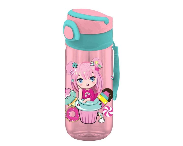 Παγούρι ΡΡ 500ml με Καλαμάκι 7x17.5εκ. Must Team