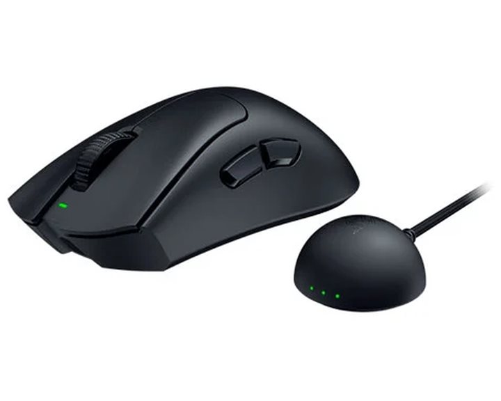 Razer DEATHADDER V4 PRO BLACK - 56g Wireless Gaming Mouse - Ergonomic - 120 Hours Battery - 45K DPI