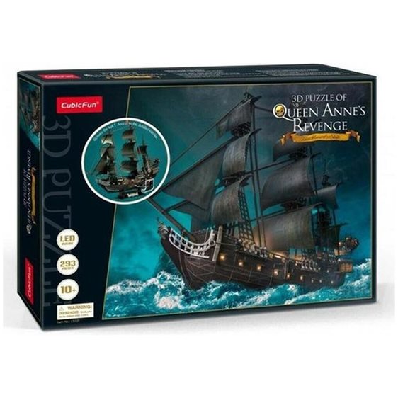 Πάζλ Cubic Fun 3D Queen Anne's Revenge with LED 293pcs L522h