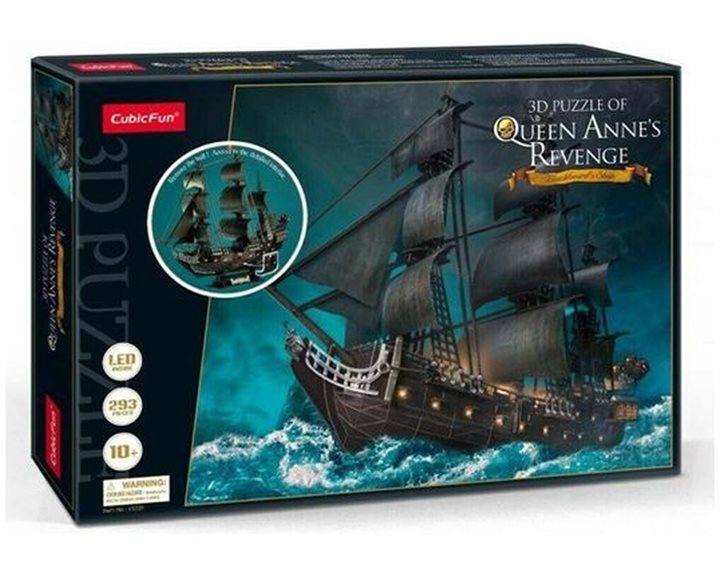 Πάζλ Cubic Fun 3D Queen Anne's Revenge with LED 293pcs L522h
