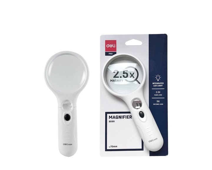 Deli Μεγεθυντικός Φακός led 2.5X / 70mm