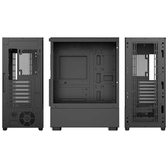SUPERCASE PC CHASSIS UR16A-G CASE, MIDI TOWER ATX, ARGB LIGHTING, BLACK, W/O PSU, Front: 3x 120mm ARGB Fan, Rear: 1x 120mm ARGB Fan, 2YW