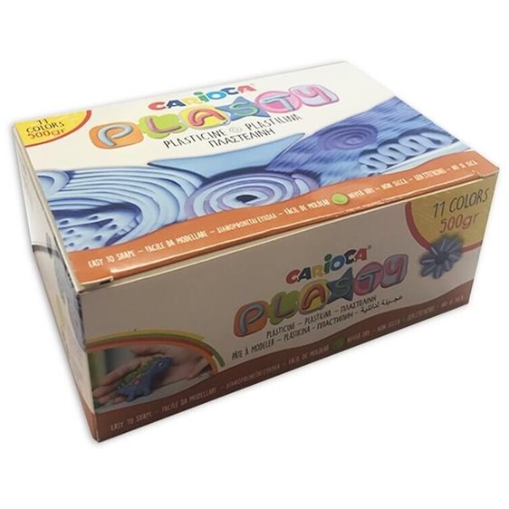 Πλαστελίνες Carioca Plasty 11Τεμ. 500gr. 42713